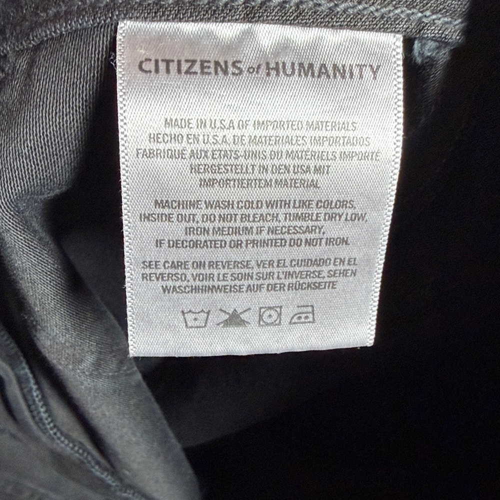 NWT Citizens of Humanity Surplus Leah Cargo Pant Vintage Black Size‎ 24 - Picture 5 of 6